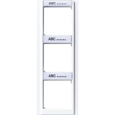 Ramka 3-krotna pionowa z polem opisowym, aluminiowy