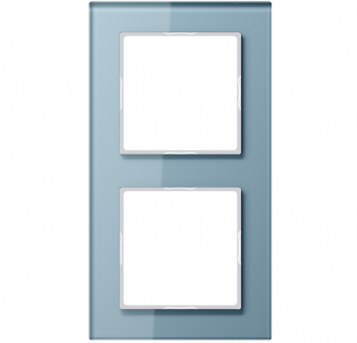Ramka 2-krotna, szkło błękitny