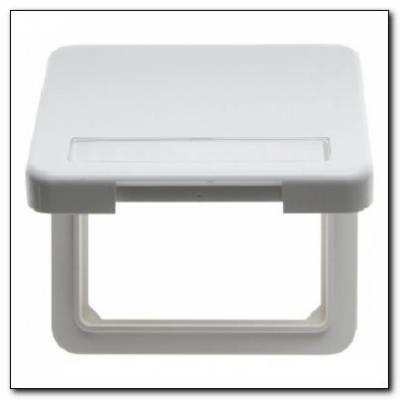 Pierścień oddzielający z pokrywą i polem opisowym; śnieżnobiały; P/t bryzgoszczelne IP44 Numer katalogowy: 102259