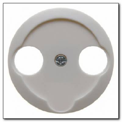 Element centralny do gniazda antenowego 2-wyjściowego; śnieżnobiały; 1930/Glas/Palazzo Numer katalogowy: 103920