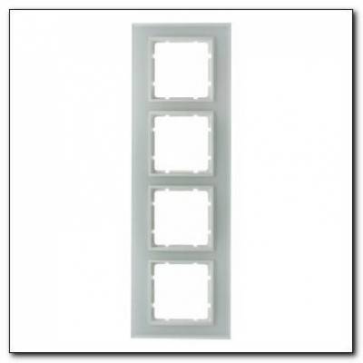 Ramka szklana 4-krotna; śnieżnobiały; B.7 Glas Numer katalogowy: 10146909