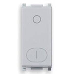 Łącznik jednobiegunowy 2P, 16AX, 1M, srebrny