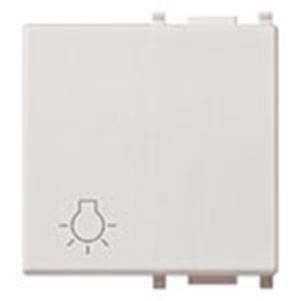 Klawisz, symbol - lampka, 2M, biały