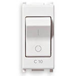 Wyłącznik nadprądowy 1P, 120-230V, C10, 1M, biały