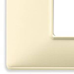 Ramka ozdobna, technopolimer, 6M (3+3), kremowy