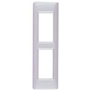 Ramka ozdobna, technopolimer, 2M (1+1), matowy srebrny