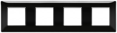 Ramka ozdobna 8M (2+2+2+2) 71mm black
