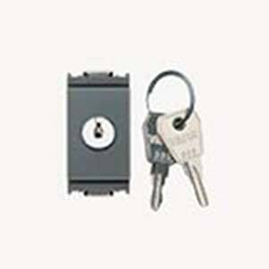 1P NO 16A push +000- key grey