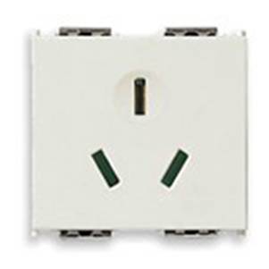 Gniazdo 2P+E, 16A, standard chiński, SICURY, 2M, biały