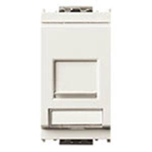 Gniazdo komputerowe RJ45, kat. 5e, Netsafe UTP, 1M, biały
