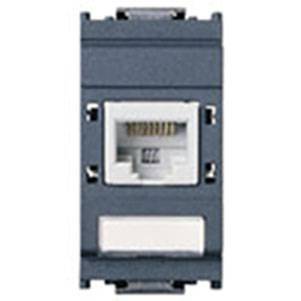 Gniazdo komputerowe RJ45, kat.5e, R&M UTP, 1M, antracyt