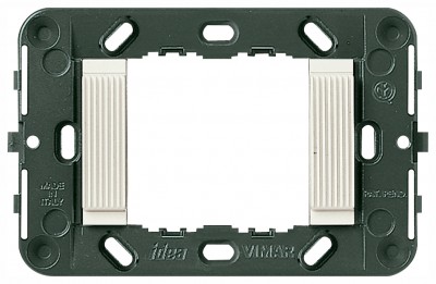 Ramka montażowa, karbowana, 2M, biały