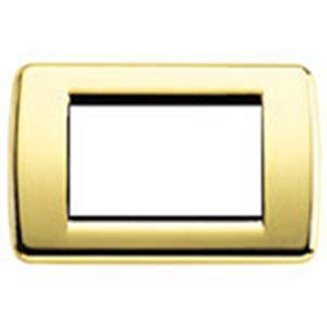 Ramka ozdobna, Round, metal, 3M, polerowany złoty