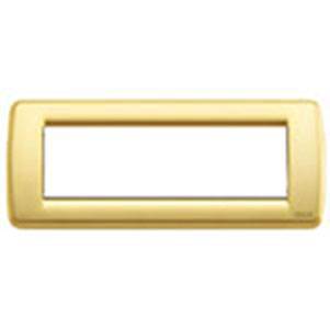 Ramka ozdobna, Round, metal, 6M, matowy złoty