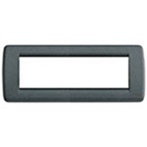 Ramka ozdobna, Round, metal, 6M, szary