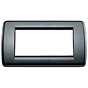 Ramka ozdobna, Round, technopolimer, 4M, czarny