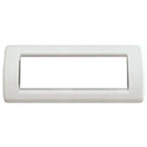 Ramka ozdobna, Round, technopolimer, 6M, Idea biały