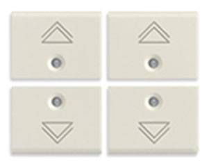 4 przyciski, 1M, symbol regulacji, biały