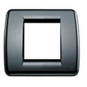 Ramka ozdobna, Round, technopolimer, 1-2M, czarny