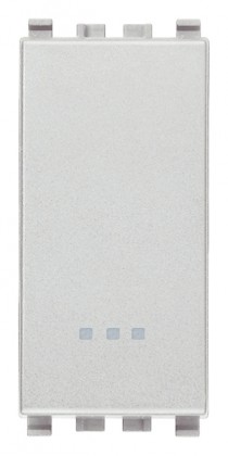 Przycisk 1P, NO, 10A, 1M, srebrny