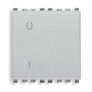 Łącznik jednobiegunowy 2P, 16AX, 2M, srebrny