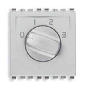 Regulator prędkości 1P, 4 poz., obrotowy, 2M, srebrny