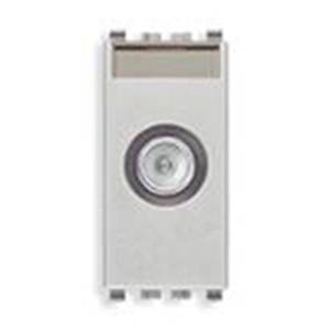 Gniazdo antenowe TV-RD-SAT, męskie, końcowe, 1dB, 1M, srebrny