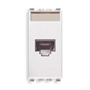 Gniazdo komputerowe, RJ45, kat.5e, Netsafe UTP110, 1M, biały