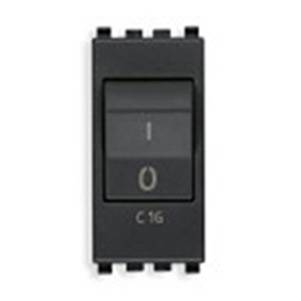 Wyłącznik nadprądowy 1P+N, 120-230V, C16, 1M, antracyt