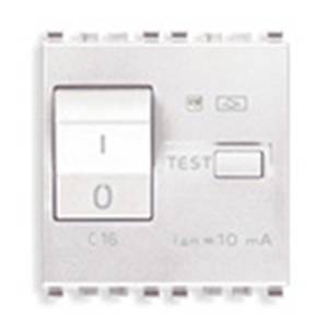 Wyłącznik różnocowo-prądowy 1P+N, 10mA, C16, 2M, biały