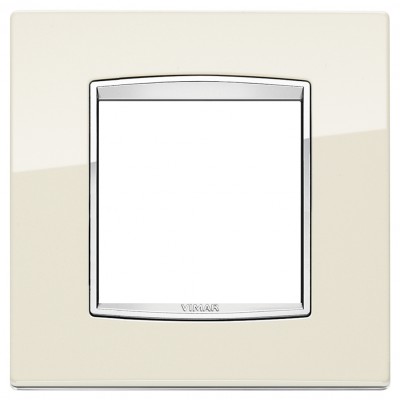 Ramka ozdobna Classic CHROME, 2M, metalowa, antyczny biały