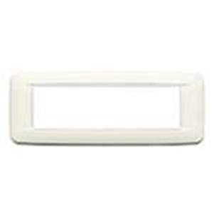 Ramka ozdobna, Round,, metal lakierowany, 7M, arktyczny biały