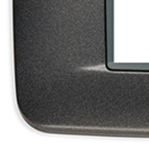 Ramka ozdobna, Round, metal lakierowany, 8M, matowy antracyt