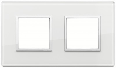 Ramka ozdobna 4M (2+2) 71mm white diamond