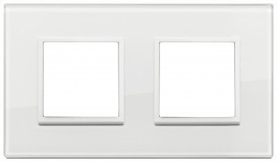 Ramka ozdobna 4M (2+2) 71mm total white diamond