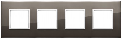 Ramka ozdobna 8M (2+2+2+2) 71mm black sapphire