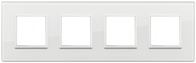 Ramka ozdobna 8M (2+2+2+2) 71mm totwhite diamond