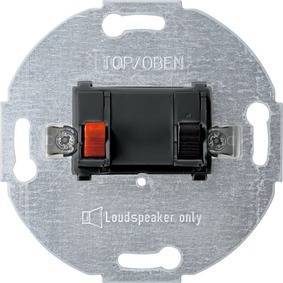 WKŁAD PRZYŁĄCZA GŁOŚNIKA,POJ, ANTRACYT, Kod produktu: ME-MTN466914