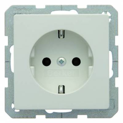 Gniazdo SCHUKO; śnieżnobiały, aksamit; Q.1 Numer katalogowy: 47436089