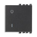 Klawisz wymienny do mechanizmu z symbolem 0/I, 2M, antracyt