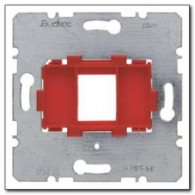 Płytka nośna z czerwonym elementem mocującym 1-krotna; ; Mechanizmy Numer katalogowy: 454001