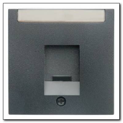 Element centralny pojedynczy z zasuwą chroniącą przed kurzem i polem opisowym; antracyt; B.1/B.3/B.7 Glas Numer katalogowy: 11701606