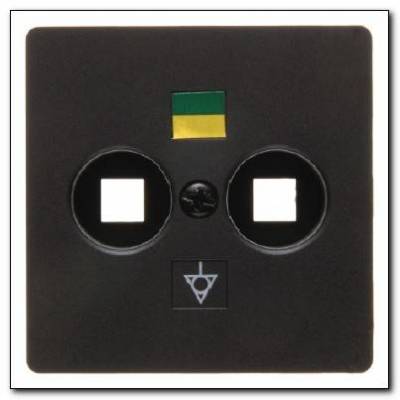 Płytka centralna do gniazda wyrównania potencjału ; antracyt; B.1/B.3/B.7 Glas Numer katalogowy: 14031606