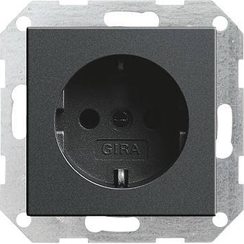 Gniazdo SCHUKO System 55 antracytowy