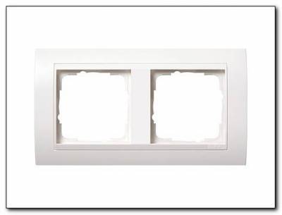 Ramka podwójna do białych Gira Event biały