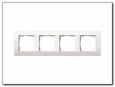 Ramka poczwórna do białych Gira Event biały
