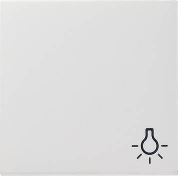 Klawisz symbol światła System 55 biały