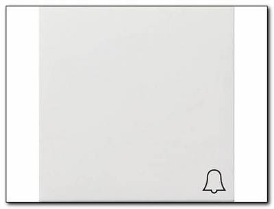 Klawisz symbol dzwonka Gira F100 biały