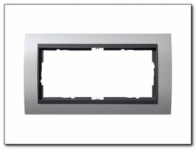 Ramka 2x b.most.śr. antracytowy Gira Event kolor alu