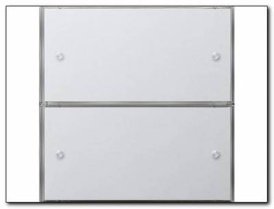 KNX Czuj przycisk 3 Komfort podwójny Gira F100 biały